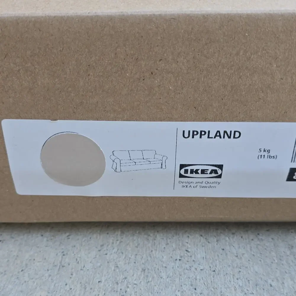 IKEA UPPLAND Beige Sofa Slipcover Polyester Machine Washable 805.298.51